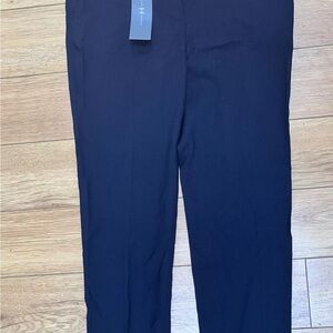 Halston Haritage black dress pants slit at the hem size 2